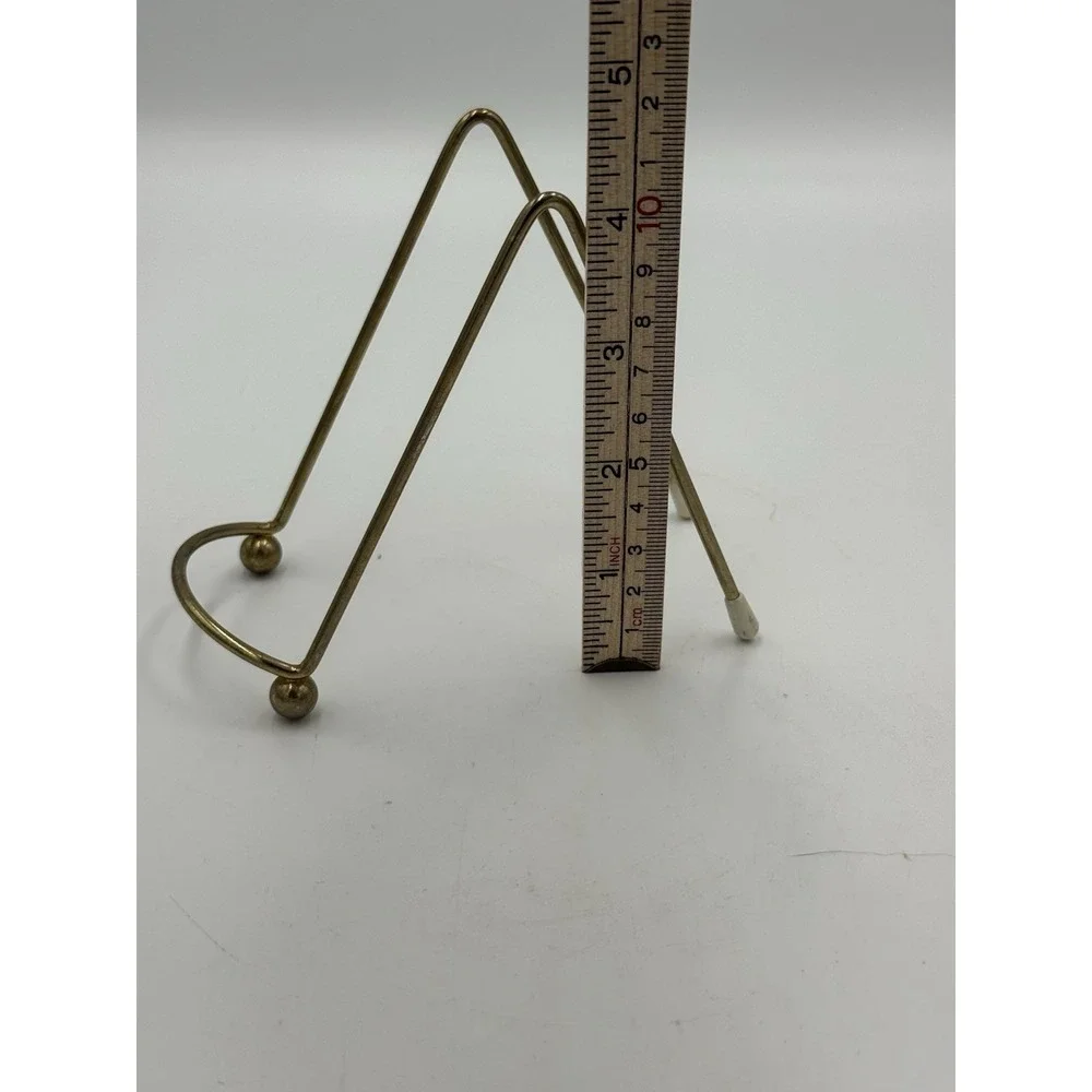 Small Brass Wire Easel For Plate Or Picture